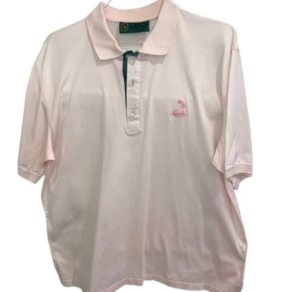 Bobby Jones Collection Pinehurst Golf Shirt XXL Pink Italian Mercerized Cotton